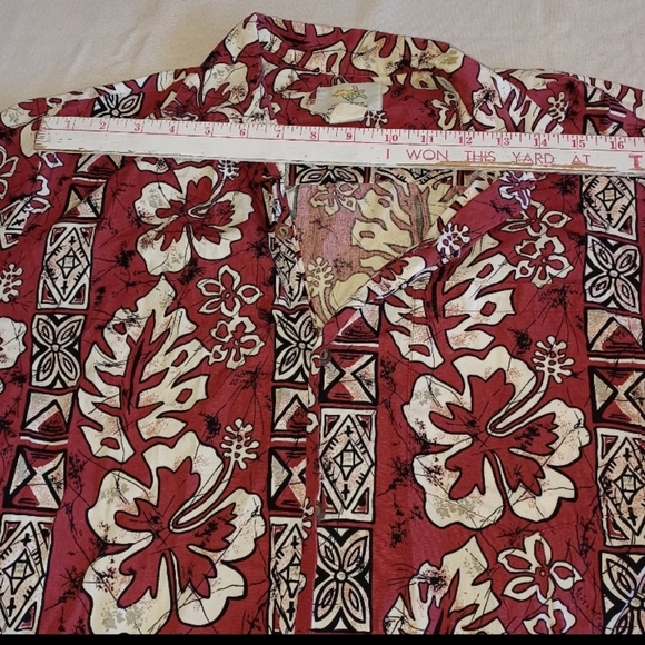 2 Vintage Men's Hawaiian Shirts Made in Hawaii Blue & Red men's M - Picture 2 of 12